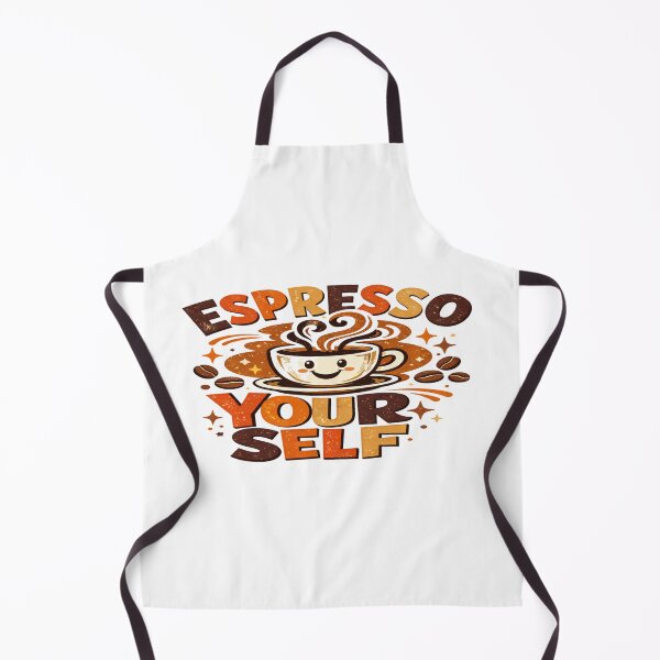 Item preview, Coffee Lover “Espresso Yourself” Cute Smiling Cup Pun Design for Baristas & Caffeine Addicts designed and sold by Bright Nest Studio.