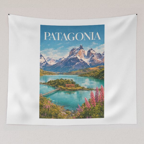 Item preview, Patagonia Andes Mountains Lake District Torres del Paine Peaks designed and sold by Aryabek.