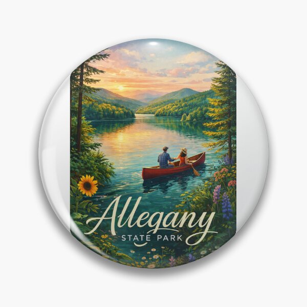Item preview, Allegany State Park New York Forest Lake Appalachian Mountains designed and sold by Aryabek.