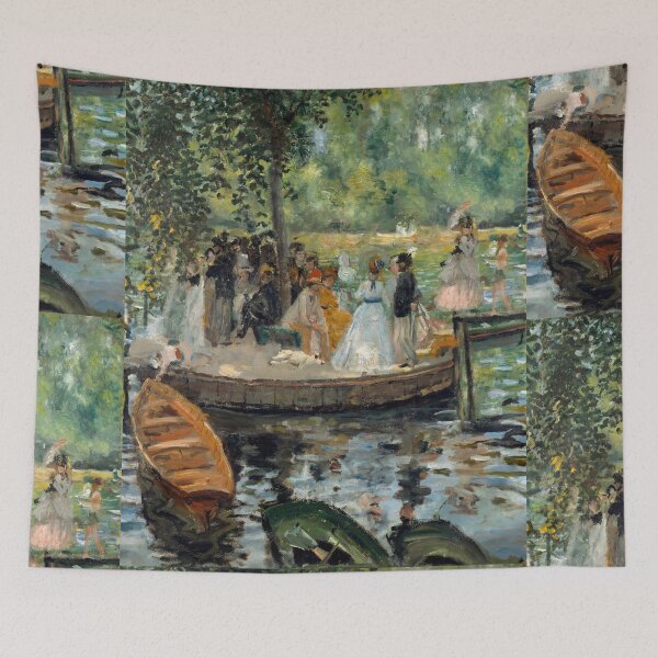 Item preview, La Grenouillere by Pierre-Auguste Renoir: Impressionist riverside poster designed and sold by artofuniverse.