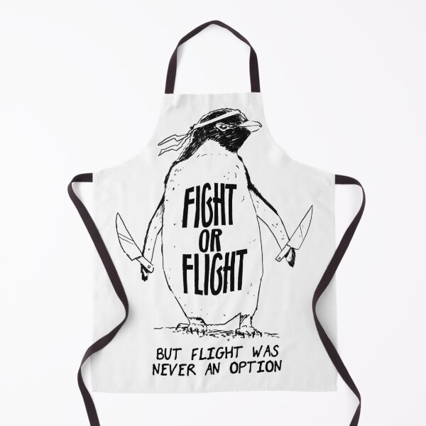 Item preview, Fight Or Flight Funny Penguin Meme But Flight Was Never an Option designed and sold by aComicWizard.