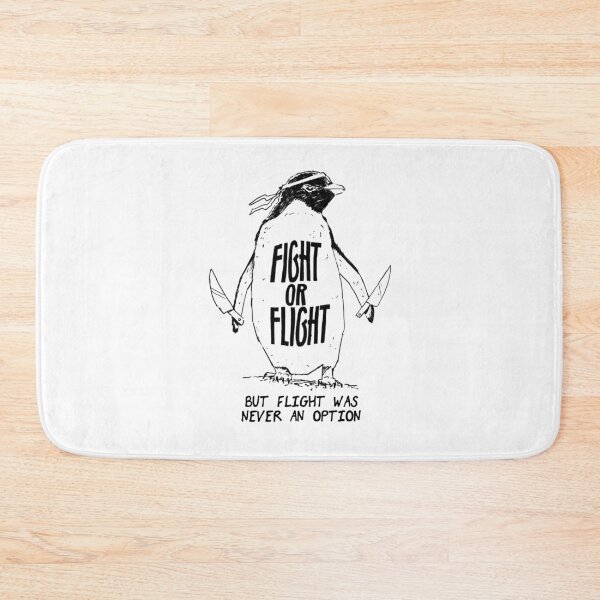 Item preview, Fight Or Flight Funny Penguin Meme But Flight Was Never an Option designed and sold by aComicWizard.