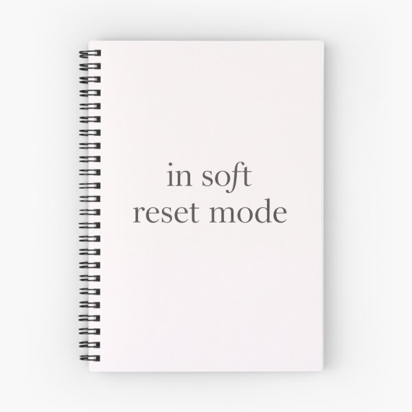 Item preview, In Soft Reset Mode Minimal Aesthetic Mental Health Design designed and sold by Low Battery Society.