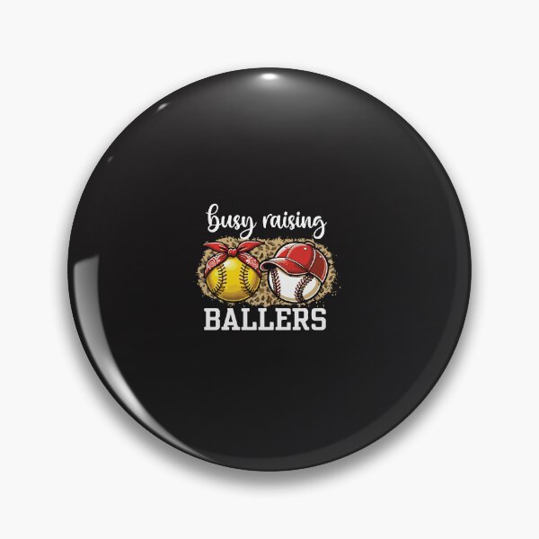 Item preview, Busy Raising Ballers Baseball Softball Mom Leopard Sports Mom Gift designed and sold by kiralynstration.