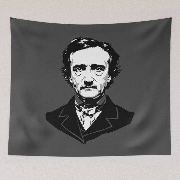 Item preview, Edgar Poe Graphic Art Portrait designed and sold by BRU Design.