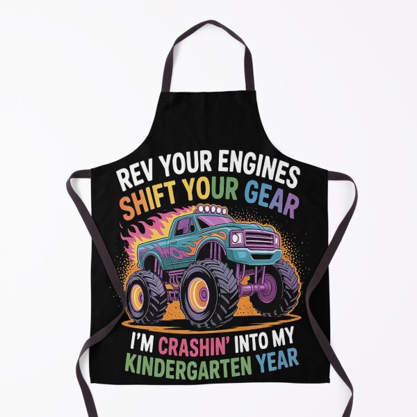 Item preview, Back to School Kindergarten Monster Truck First Day designed and sold by LacostCarl.