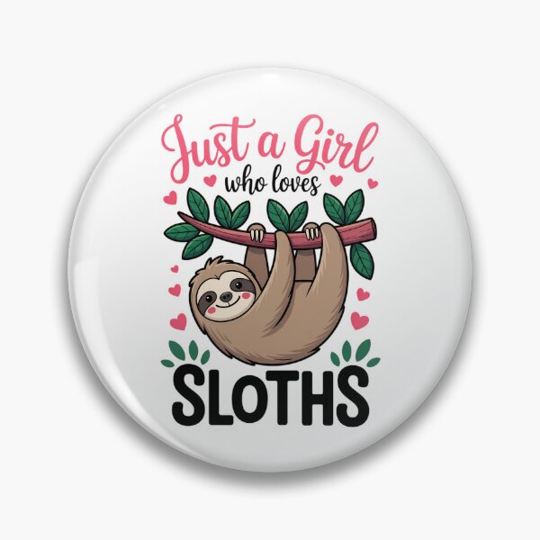 Item preview, Cute Sloth Lover Women Girls Just a Girl Who Loves Sloths designed and sold by FaithAbbott.
