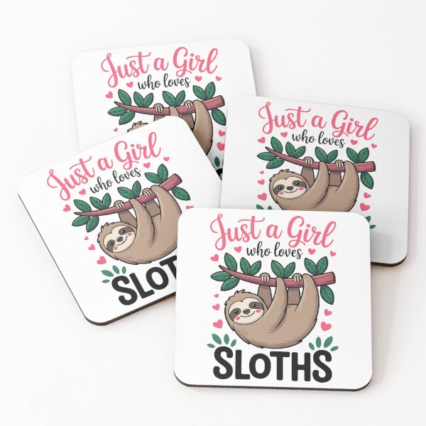Item preview, Cute Sloth Lover Women Girls Just a Girl Who Loves Sloths designed and sold by FaithAbbott.