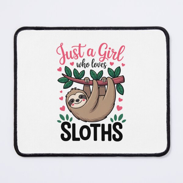 Item preview, Cute Sloth Lover Women Girls Just a Girl Who Loves Sloths designed and sold by FaithAbbott.