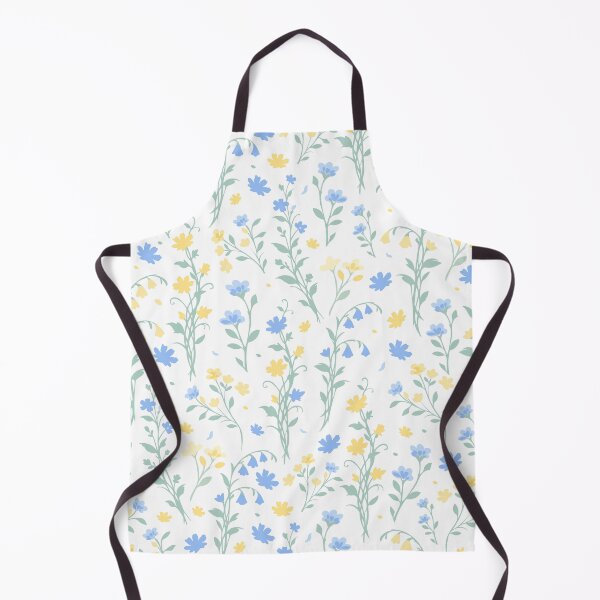 Item preview, Ukrainian Wildflowers Seamless Pattern - Blue and Yellow Floral Design designed and sold by Liliia-Ulizko.
