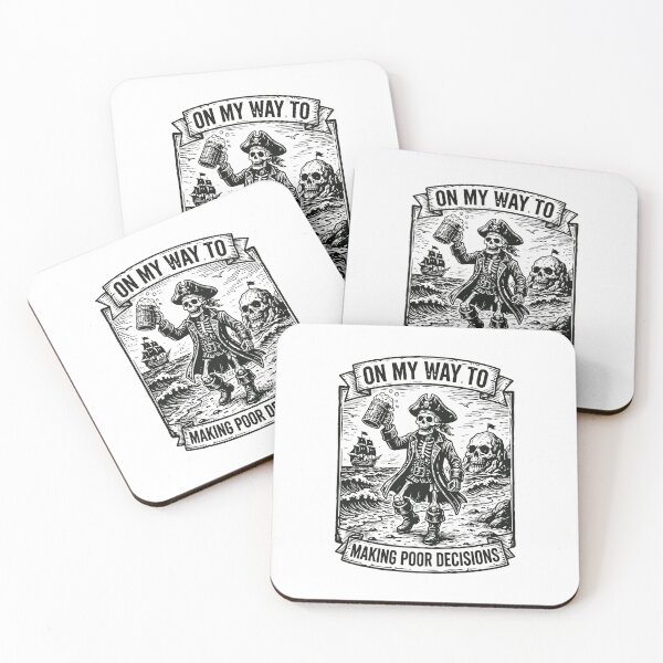 Item preview, On My Way to Making Bad Decisions Funny Skeleton Beach Trip Gift designed and sold by kiralynstration.