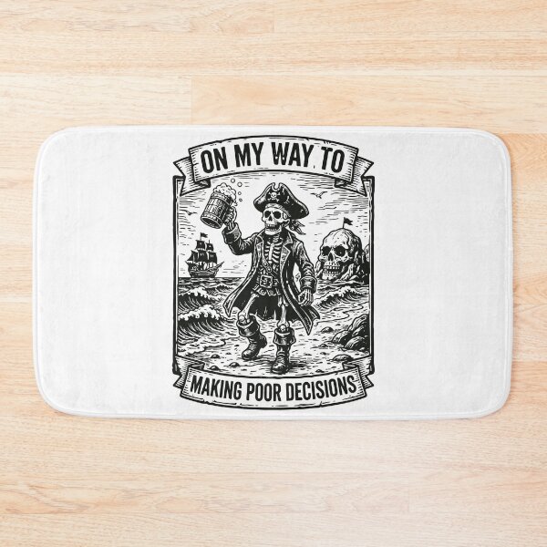 Item preview, On My Way to Making Bad Decisions Funny Skeleton Beach Trip Gift designed and sold by kiralynstration.