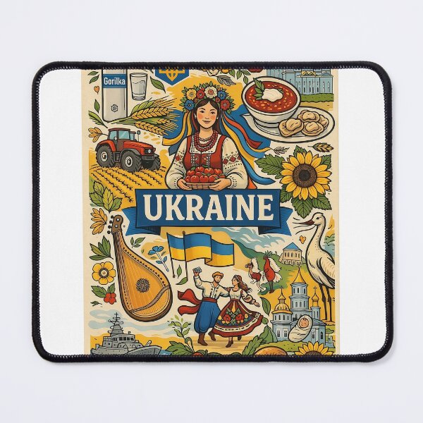 Item preview, Spirit of Ukraine: Cultural Heritage Collage designed and sold by FlatlineArtCo.