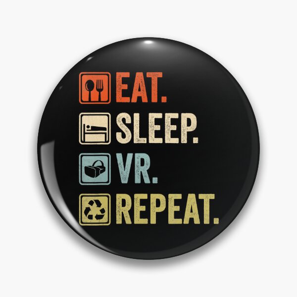 Item preview, Eat Sleep VR Repeat Funny Virtual Reality Gamer  designed and sold by FGTV2021.