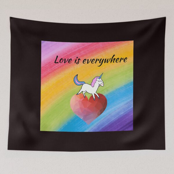 Item preview, Love Is Everywhere designed and sold by CatchyAsFudge.