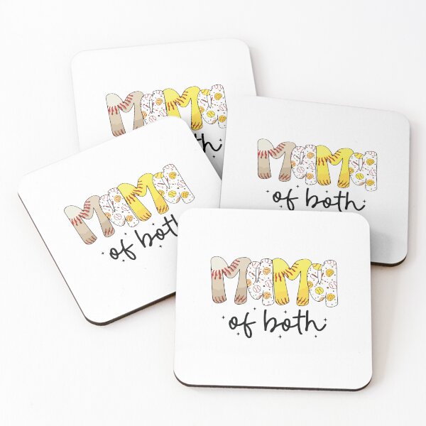 Item preview, Mama of Both Baseball Softball Mom Funny Sports Mom Gift   designed and sold by kiralynstration.