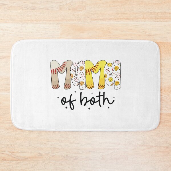 Item preview, Mama of Both Baseball Softball Mom Funny Sports Mom Gift   designed and sold by kiralynstration.