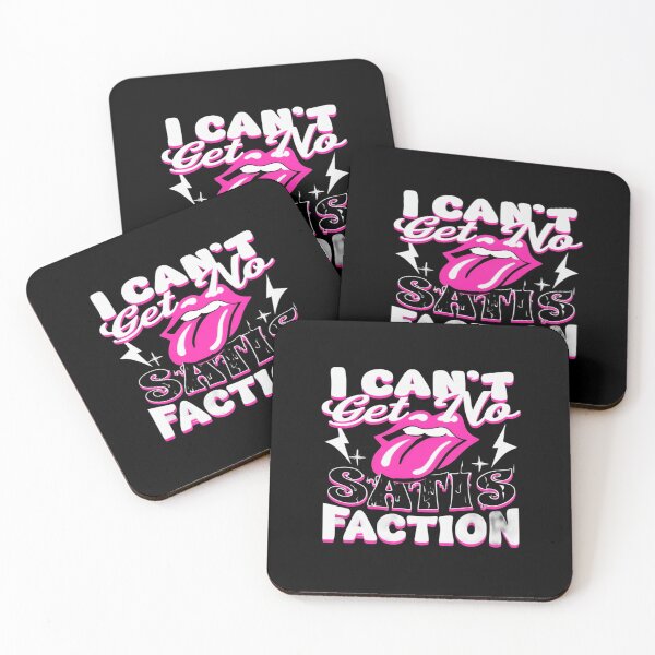 Item preview, Rock Style “I Can’t Get No Satisfaction” Retro Mouth & Lightning Graphic Design designed and sold by Bright Nest Studio.