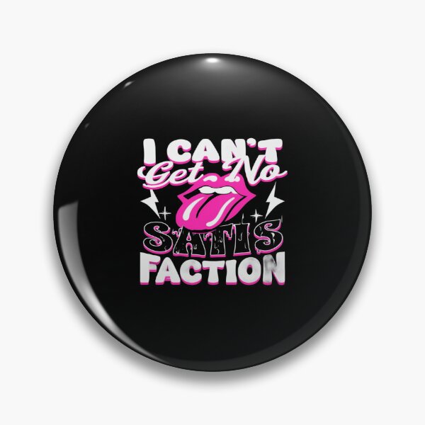 Item preview, Rock Style “I Can’t Get No Satisfaction” Retro Mouth & Lightning Graphic Design designed and sold by Bright Nest Studio.