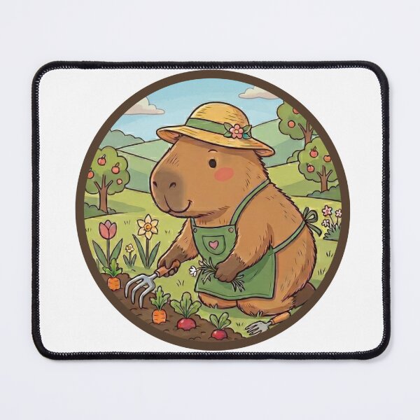 Item preview, Garden Capybara - Spring Garden designed and sold by Furrly.