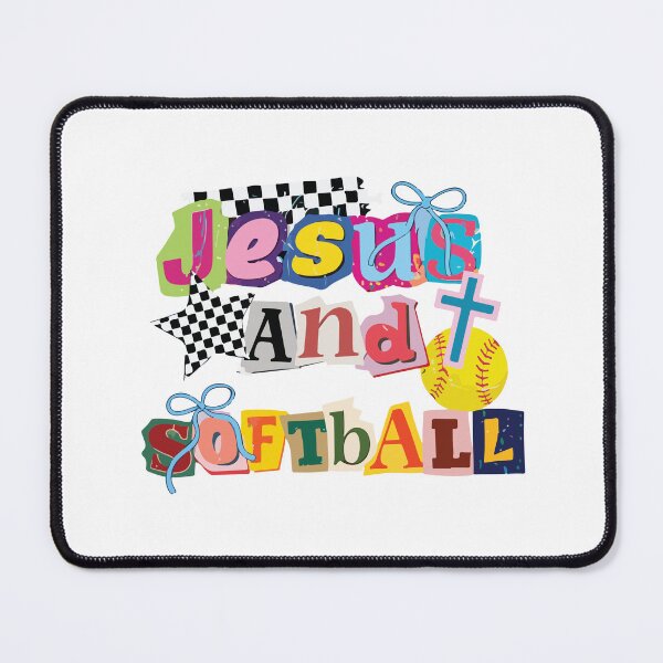 Item preview, Jesus Softball Run The Bases Set Before You Christian Athlete Gift designed and sold by kiralynstration.