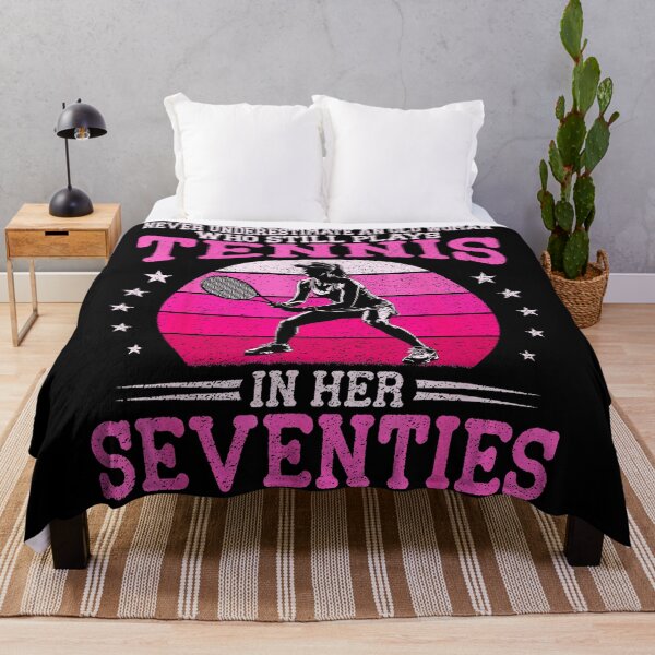 Item preview, Still Plays Tennis In Her Seventies Funny Vintage Humor designed and sold by WayTBeenkenArt.