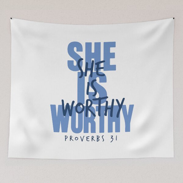 Item preview, She Is Worthy Proverbs 31 Christian Woman Faith Inspirational Gift designed and sold by kiralynstration.