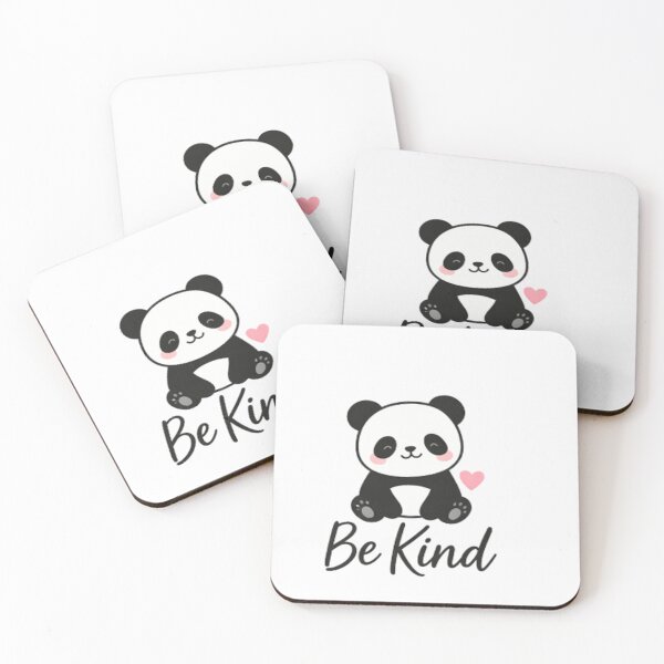 Item preview, Be Kind Cute Panda Sticker | Minimal Kawaii Panda Animal Design designed and sold by Lovestickerco.