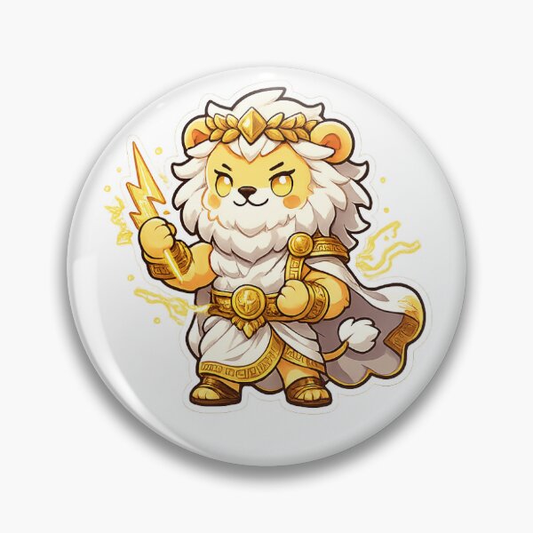 Item preview, Cute Zeus Lion Sticker designed and sold by iamrt.