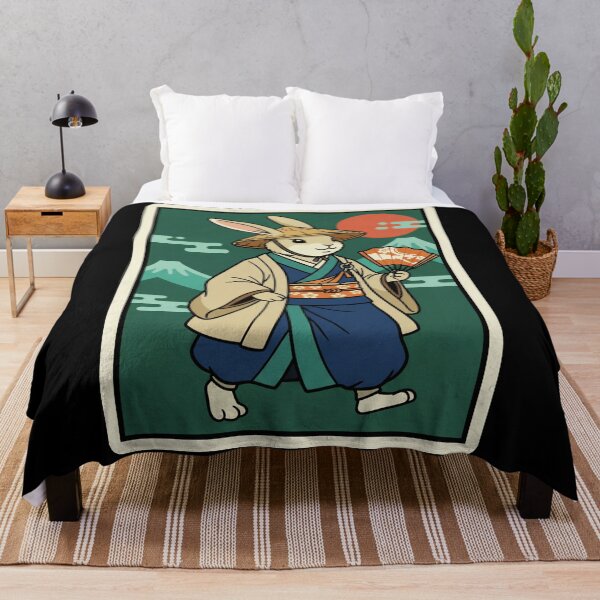 Item preview, Samurai Rabbit Japanese Style Warrior Animal  designed and sold by JordynLadukeg65.