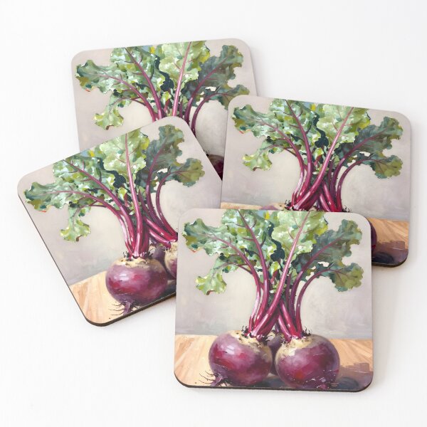 Item preview, Fresh Pulled Beetroot — Folk Art Kitchen Print designed and sold by Kelvin Hughes Design.
