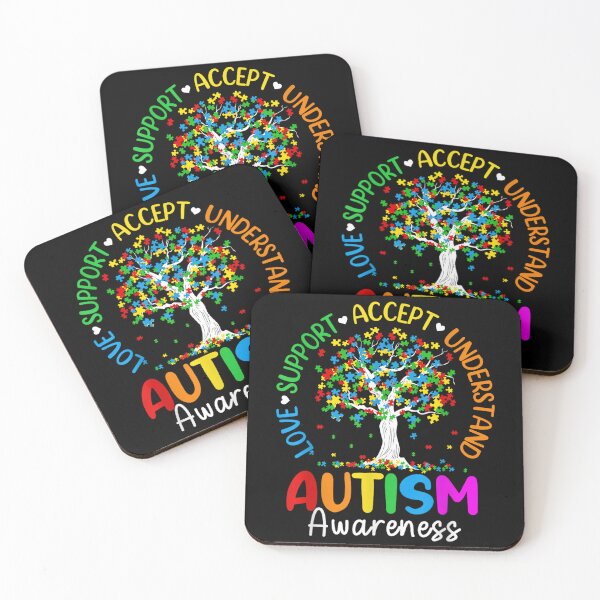 Item preview, Autism Awareness Shirt Support Accept Understand Love Puzzle Tree designed and sold by DienesAngele.