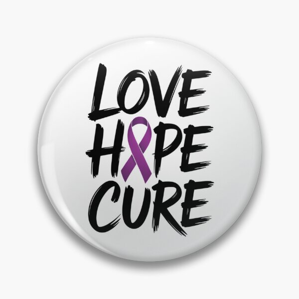 Item preview, Love Hope Cure Pancreatic Cancer Awareness Purple Ribbon designed and sold by FaithAbbott.