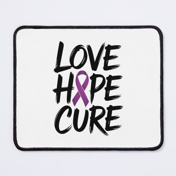 Item preview, Love Hope Cure Pancreatic Cancer Awareness Purple Ribbon designed and sold by FaithAbbott.