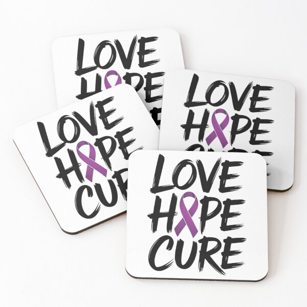 Item preview, Love Hope Cure Pancreatic Cancer Awareness Purple Ribbon designed and sold by FaithAbbott.