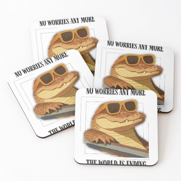 Item preview, FUNNY crocodile NO WORRIES THE WORLD IS ENDING designed and sold by Sickrobot8.