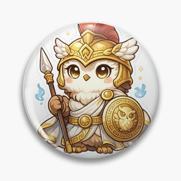 Item preview, Cute Athena Owl Sticker designed and sold by iamrt.
