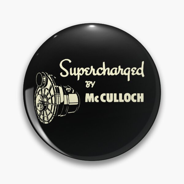 Item preview, Supercharged by McCulloch - vintage white print designed and sold by retropetrol.