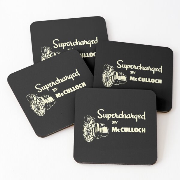 Item preview, Supercharged by McCulloch - vintage white print designed and sold by retropetrol.