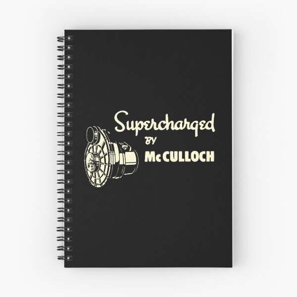 Item preview, Supercharged by McCulloch - vintage white print designed and sold by retropetrol.