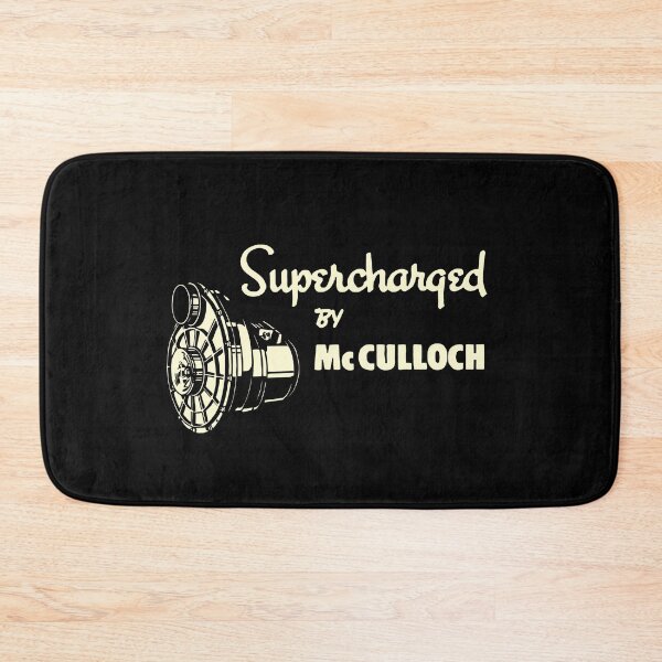 Item preview, Supercharged by McCulloch - vintage white print designed and sold by retropetrol.