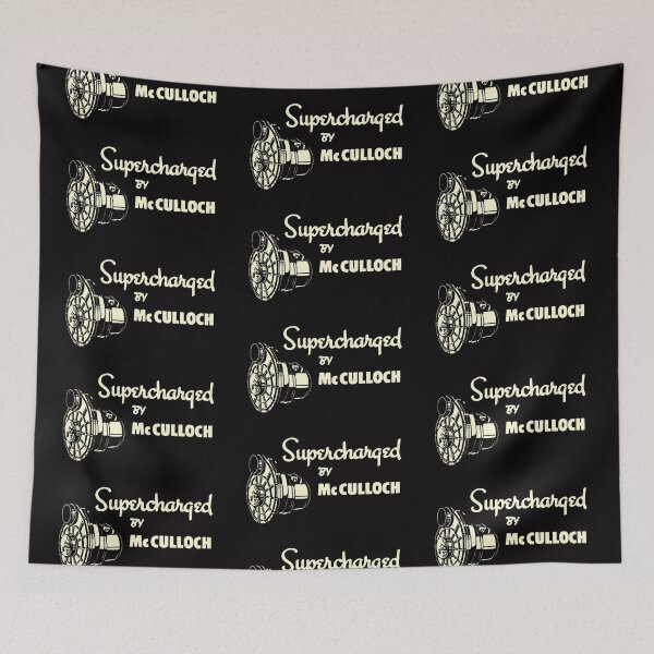 Item preview, Supercharged by McCulloch - vintage white print designed and sold by retropetrol.