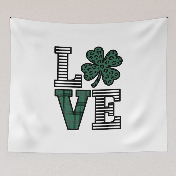Item preview, LOVE Patrick Day Leaf Clover designed and sold by FaithAbbott.