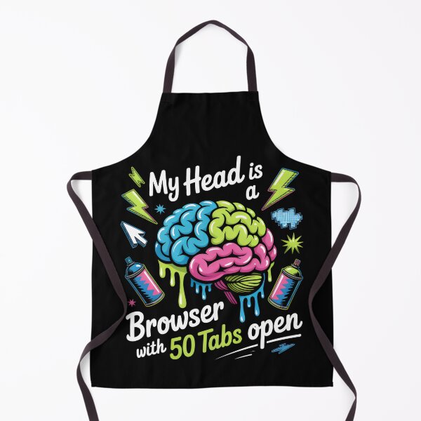 Item preview, ADHD Brain Psychology Overthinking Mental Health designed and sold by SplashTastic.