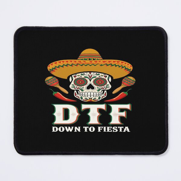 Item preview, DTF Down to Fiesta Sugar Skull Sombrero Party Design for Cinco de Mayo & Fun Nights designed and sold by Bright Nest Studio.