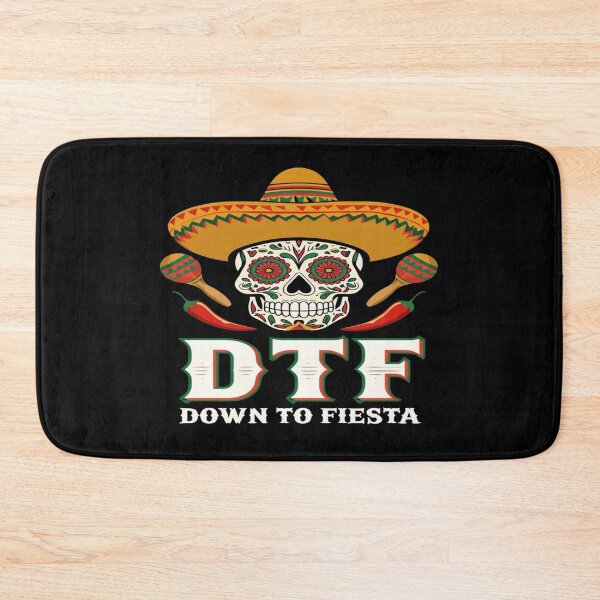 Item preview, DTF Down to Fiesta Sugar Skull Sombrero Party Design for Cinco de Mayo & Fun Nights designed and sold by Bright Nest Studio.