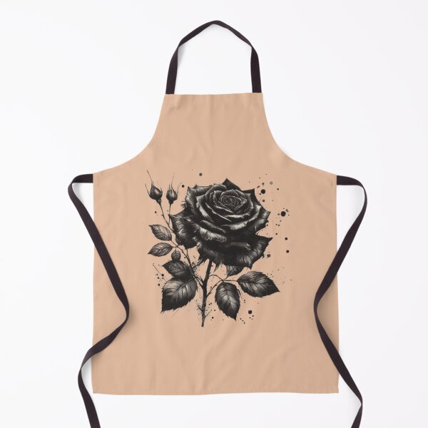 Item preview, Ink Rose – Black & White Botanical Tattoo Design designed and sold by Dogandesighn.
