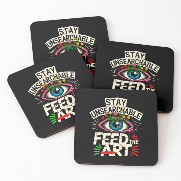 Item preview, Stay Unsearchable Feed The Art Surrealism Retro Eye designed and sold by SplashTastic.