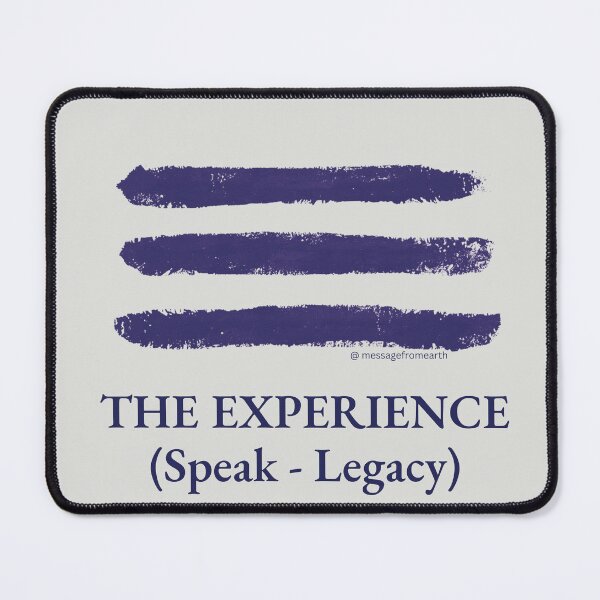 Item preview, Experience - Neolithic Cipher - Speak and Legacy - Minimalist T-Shirt - #3 designed and sold by Message from Earth.