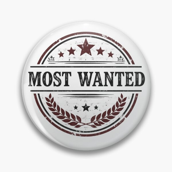 Item preview, Most Wanted Badge designed and sold by Icareis-Studios.